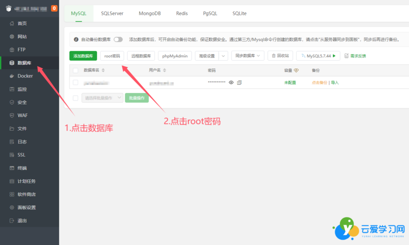 数据库root密码